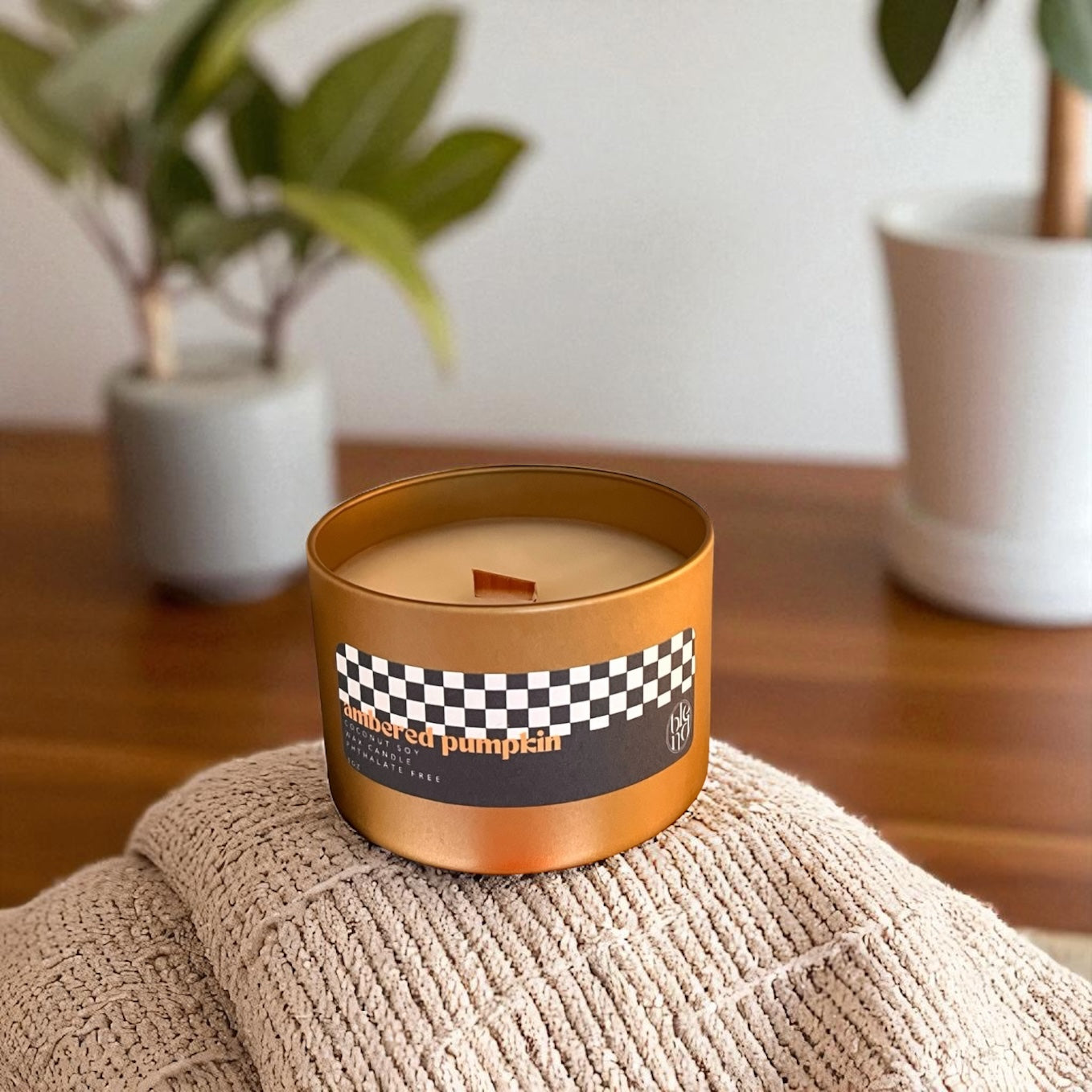 Ambered Pumpkin Candle Tin 5oz